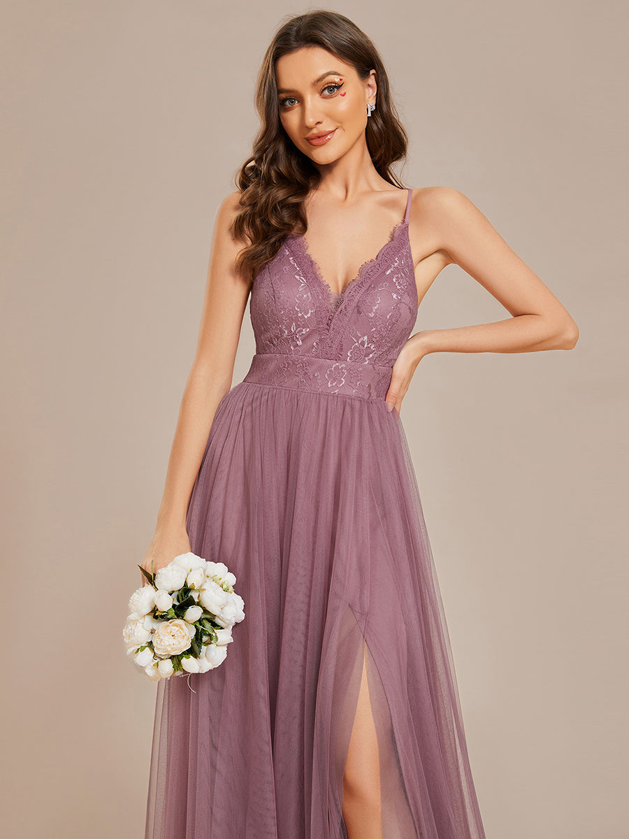 Color=Orchid | Maxi Long Sequin Wholesale Evening Dress with Long Sleeves-Orchid 10