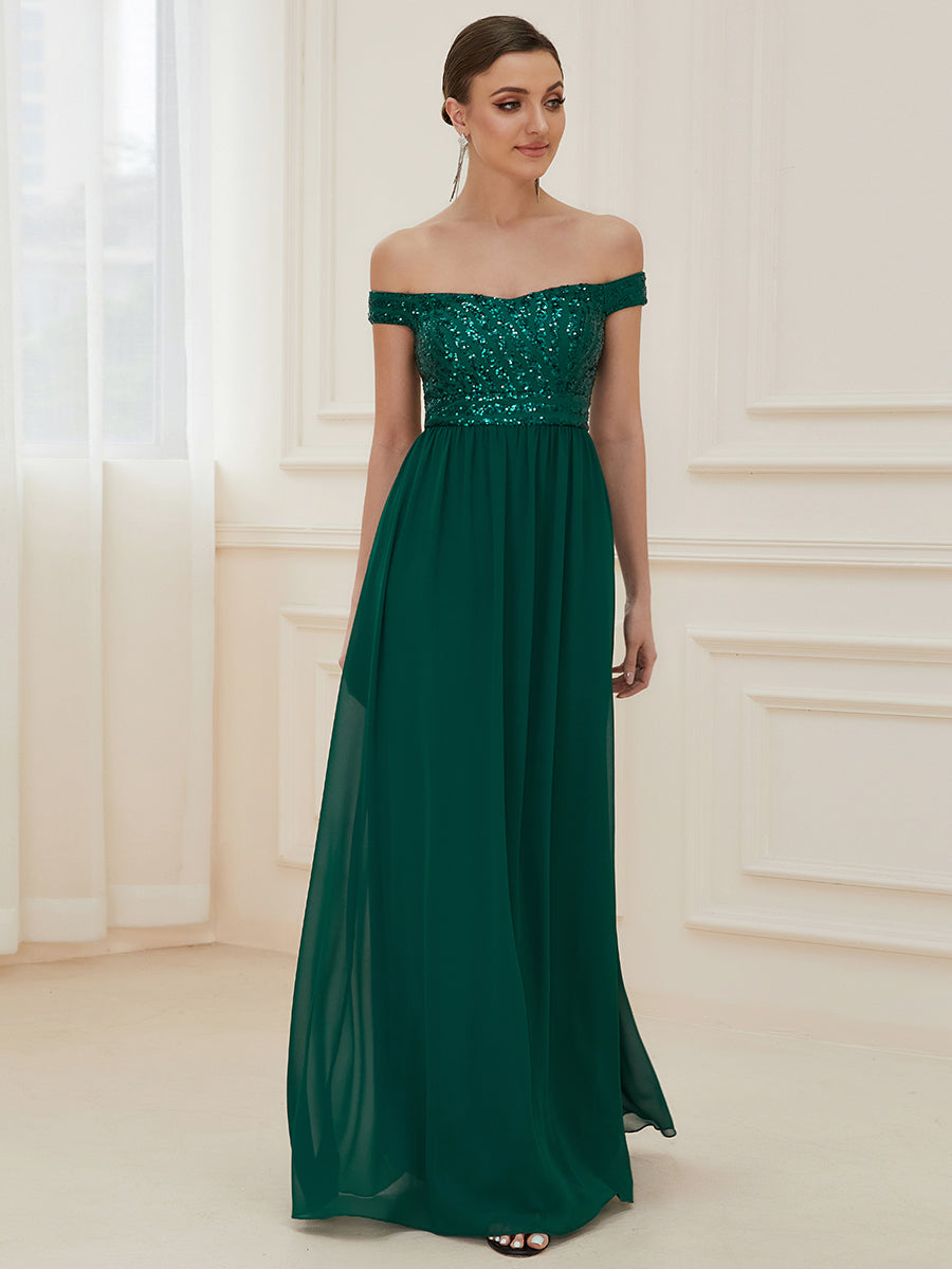 Color=Dark Green | Adorable Sweetheart Neckline A-line Wholesale Evening Dresses-Dark Green 3