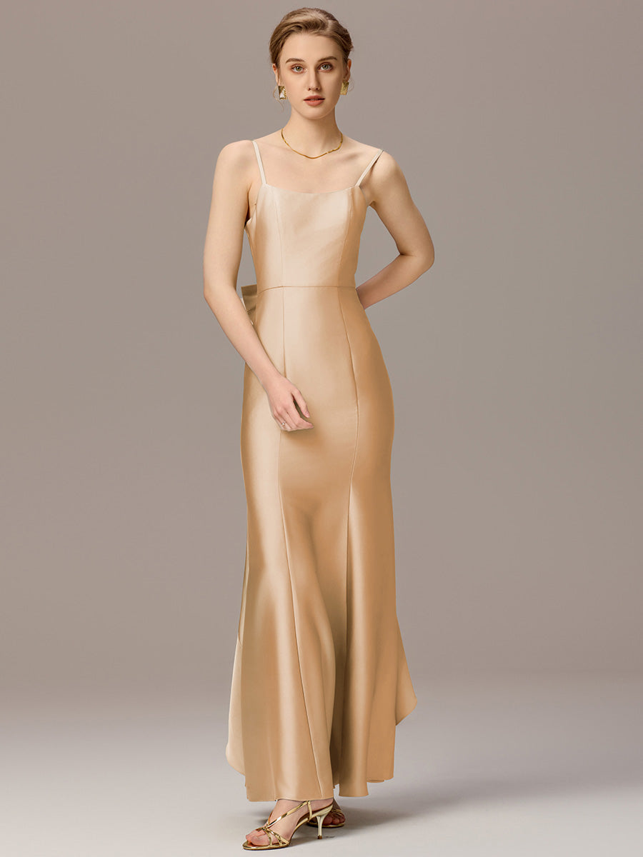 Color=Champagne | Custom Made Sleeveless Square Neck Backless Mermaid Floor Length Dress with Bowknot Bridesmaid dresses-Champagne 11