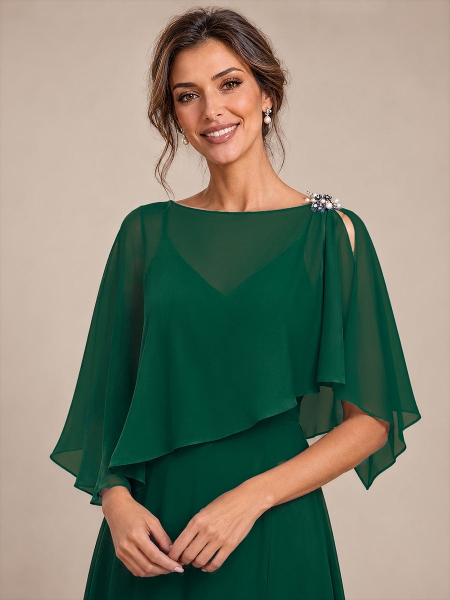 EA02750DG | Contemporary Eveningwear Elegant Design Shawl