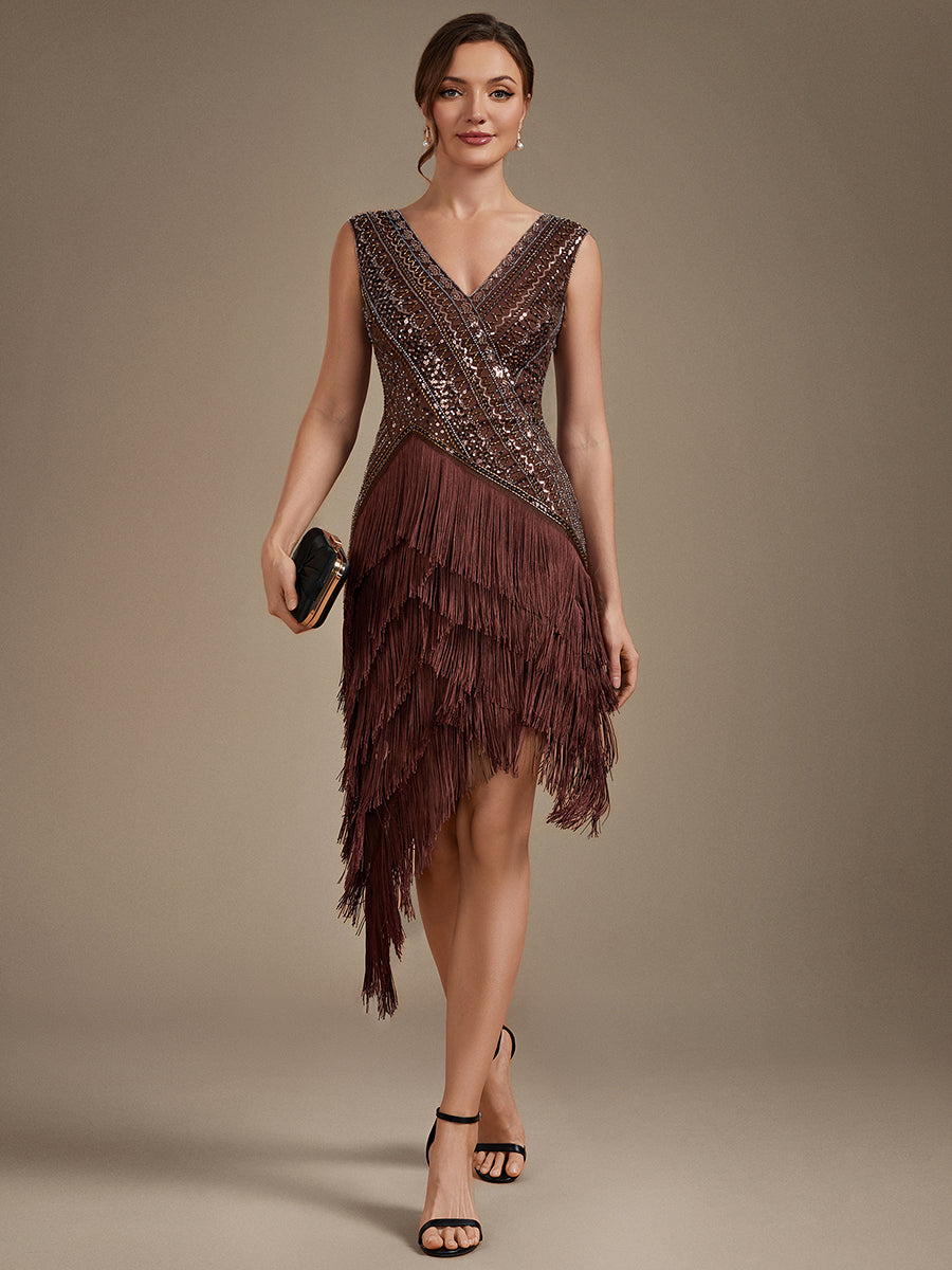B2B-Exclusive Plus Size Sleeveless V-Neck Beaded Tulle Asymmetrical Cocktail Dresses - EC05987BN-R.jpg