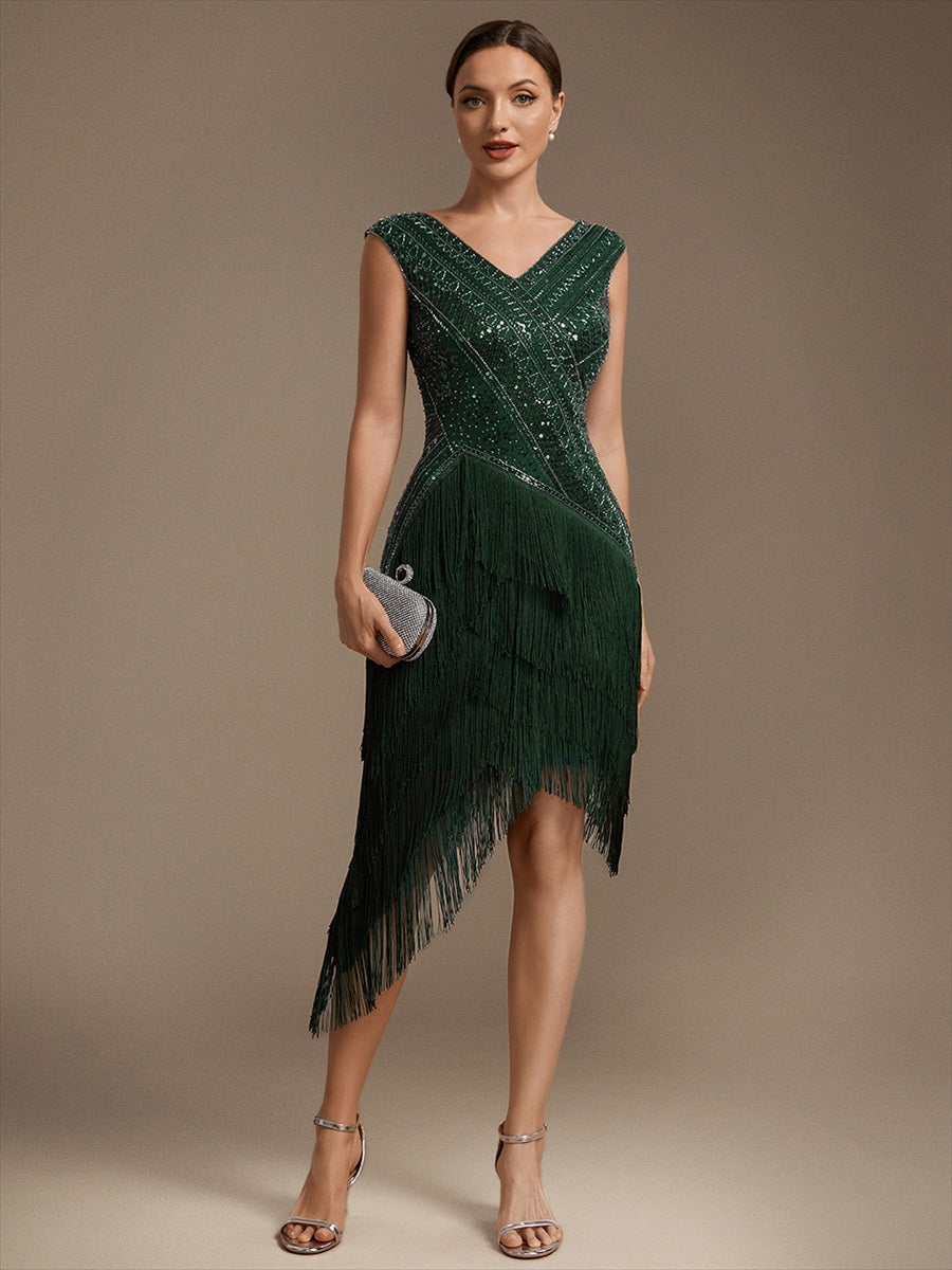 B2B-Exclusive Plus Size Sleeveless V-Neck Beaded Tulle Asymmetrical Cocktail Dresses - EC05987DG-R.jpg