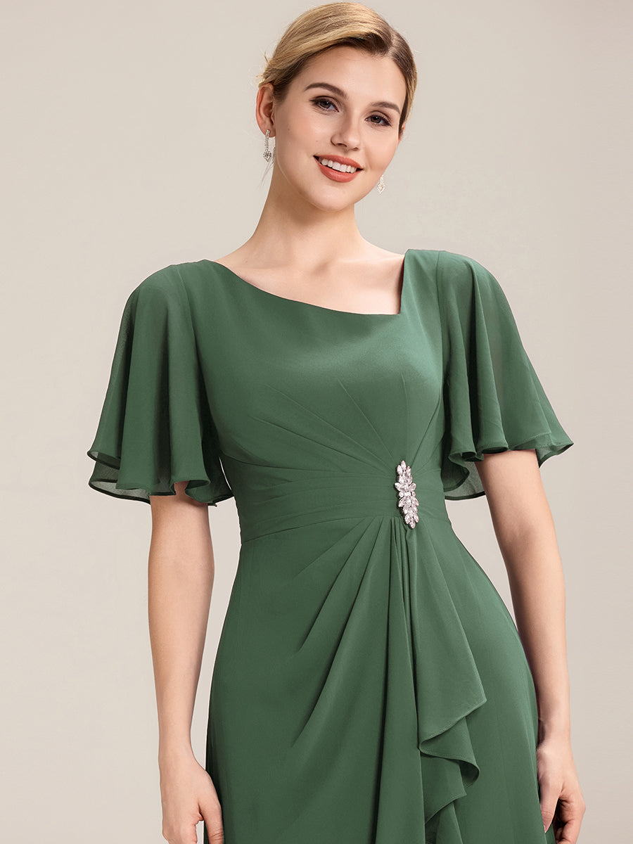 Color=Eucalyptus | Fast Delivery Short Sleeve Asymmetrical Rhinestone A-Line Midi Evening Dresses-Eucalyptus 13