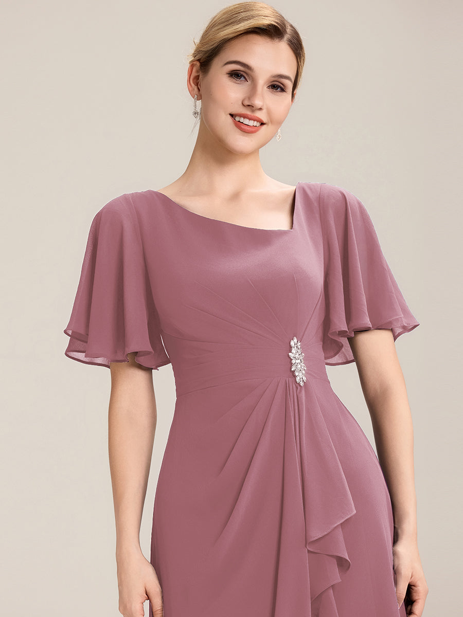 Color=Purple Orchid | Fast Delivery Short Sleeve Asymmetrical Rhinestone A-Line Midi Evening Dresses-Purple Orchid 23