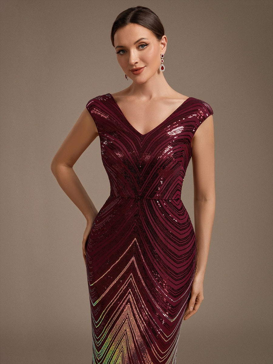 One Stop Shop Plus Size Sequin Sleeveless V-Neck Mermaid Maxi Evening Dresses - EE02829BD-R5.jpg
