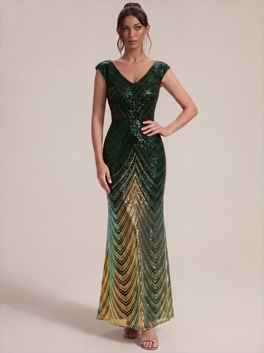 One Stop Shop Plus Size Sequin Sleeveless V-Neck Mermaid Maxi Evening Dresses - EE02829DG-R8.jpg