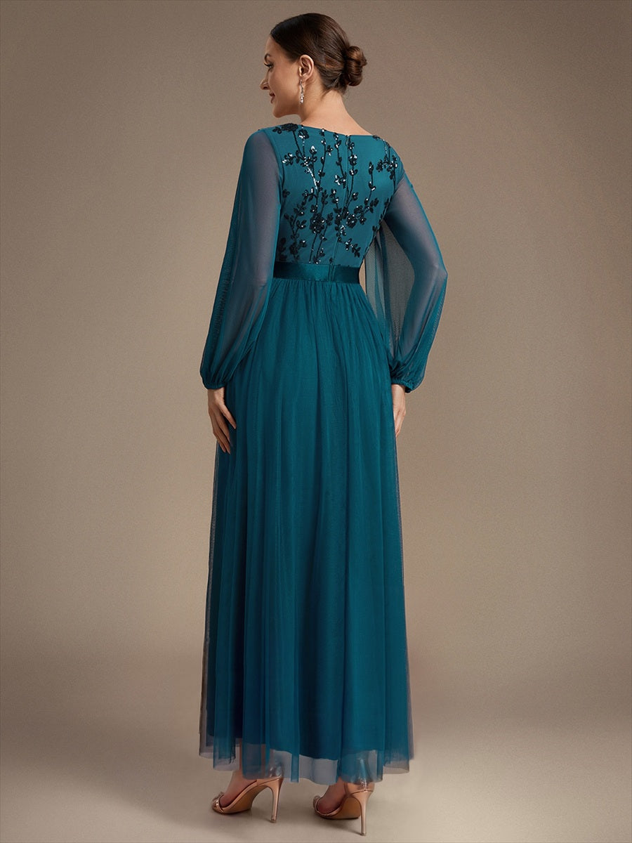 Factory Design Plus Size Maxi Long Sleeve Sequin Tulle V-Neck A-Line Evening Dresses - EE02846TE-R2.jpg