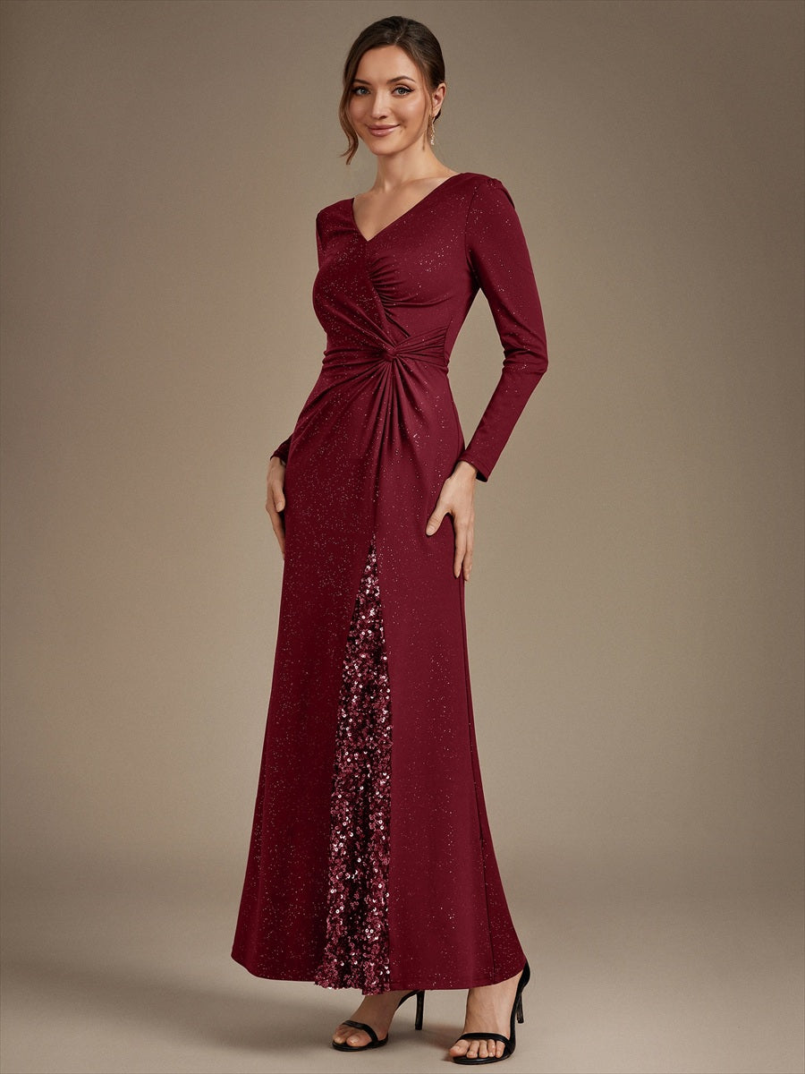 Bulk Order Plus Size Long Sleeve Jersey V-Neck Bodycon Sequined Evening Dresses - EE02857BD-R3.jpg