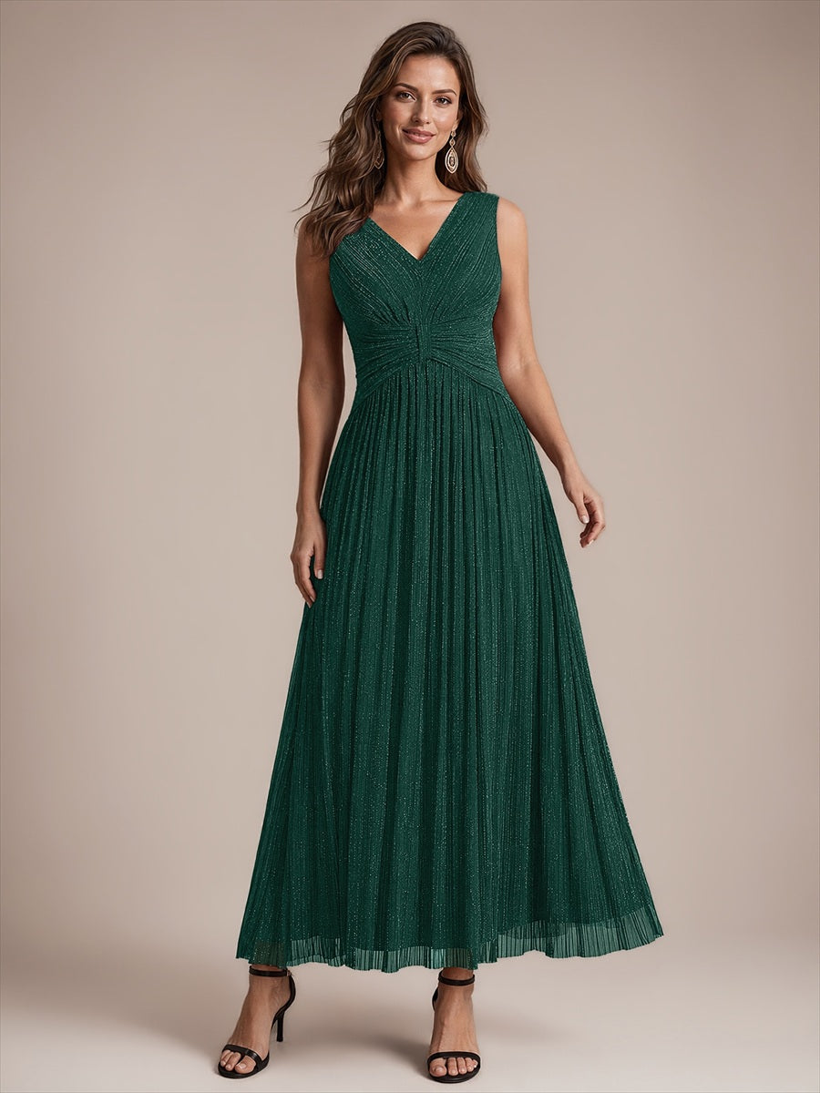 EE02868DG | Tulle Sleeveless A-Line Evening Dress