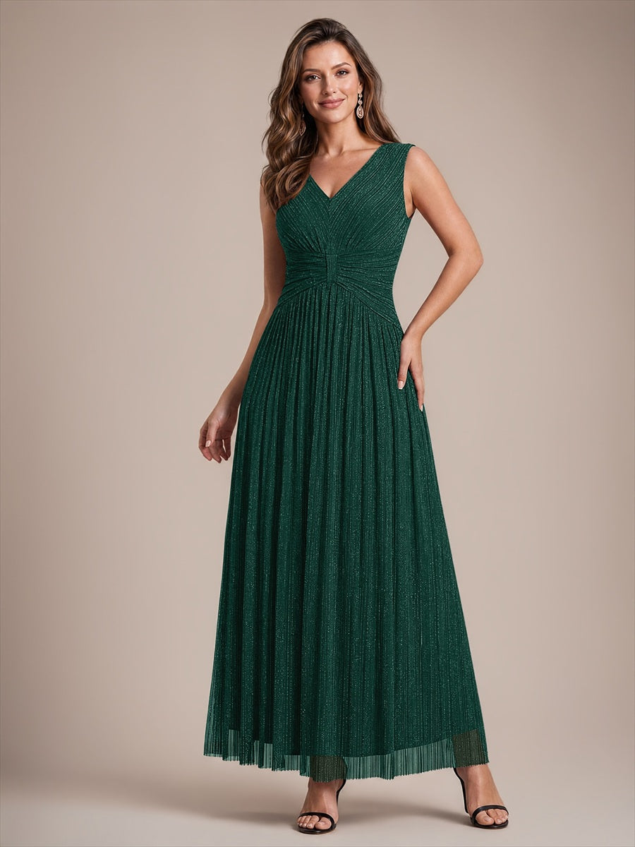 EE02868DG | Tulle Sleeveless A-Line Evening Dress