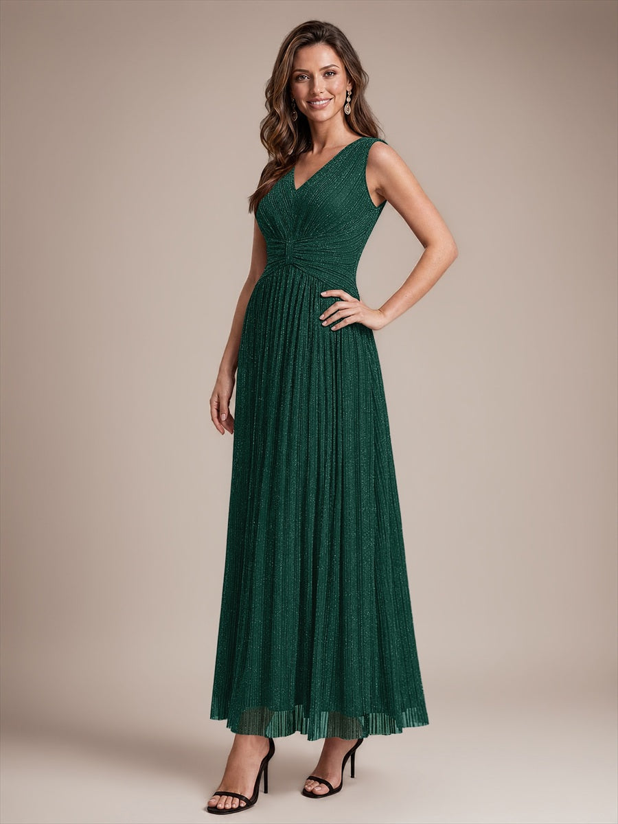 EE02868DG | Tulle Sleeveless A-Line Evening Dress