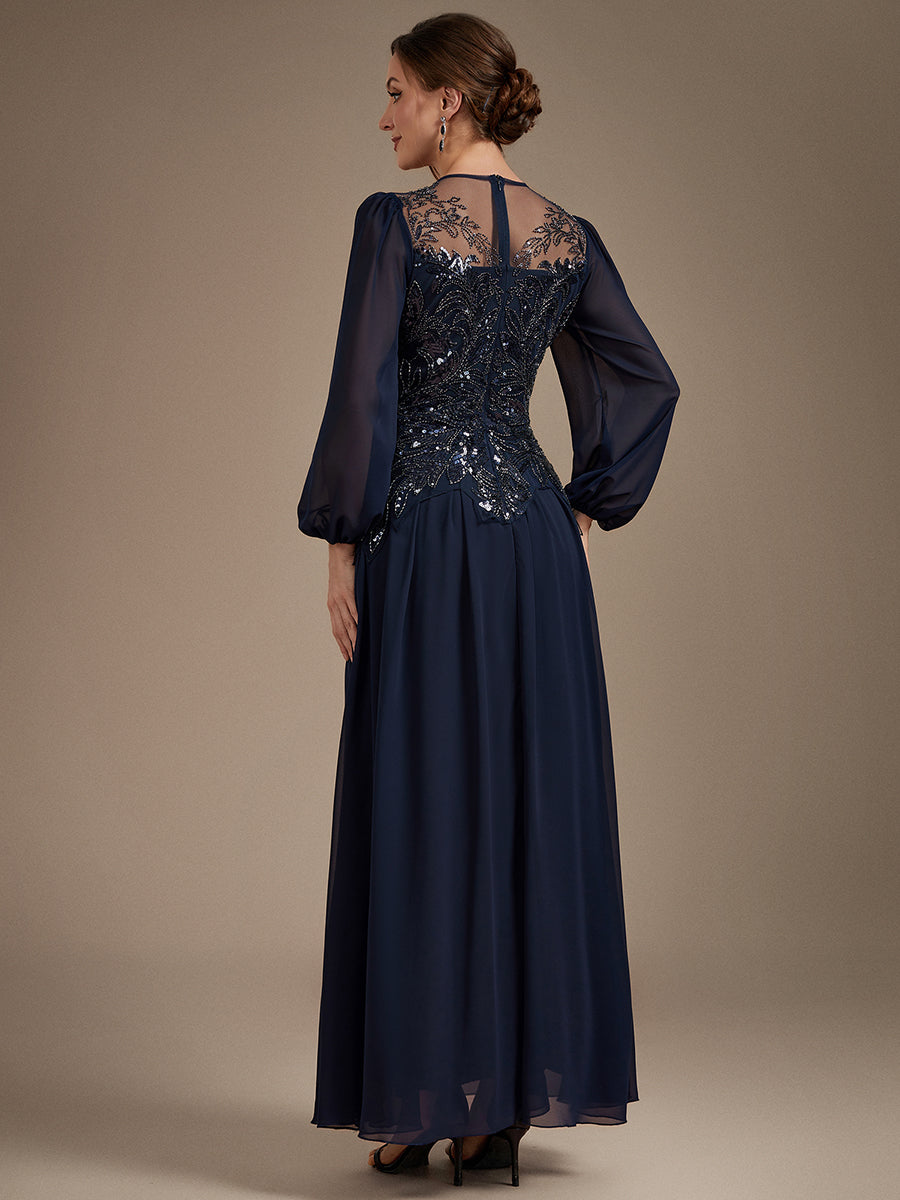 Bulk Order Plus Size Long Sleeve Sequin Chiffon Round Neck A-Line Evening Dresses - EE02875NB-R2.jpg