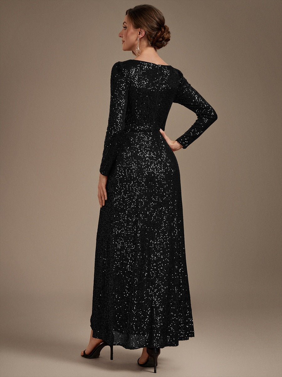 One Stop Shop Plus Size Long-Sleeve Sequin V-Neck Maxi Sheath Evening Dresses - EE03431BK-R2.jpg