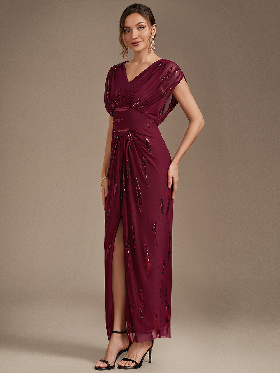 One Stop Shop Plus Size Short Sleeve Tulle V-Neck Bodycon Sequin Evening Dresses - EE04791BD-R3.jpg
