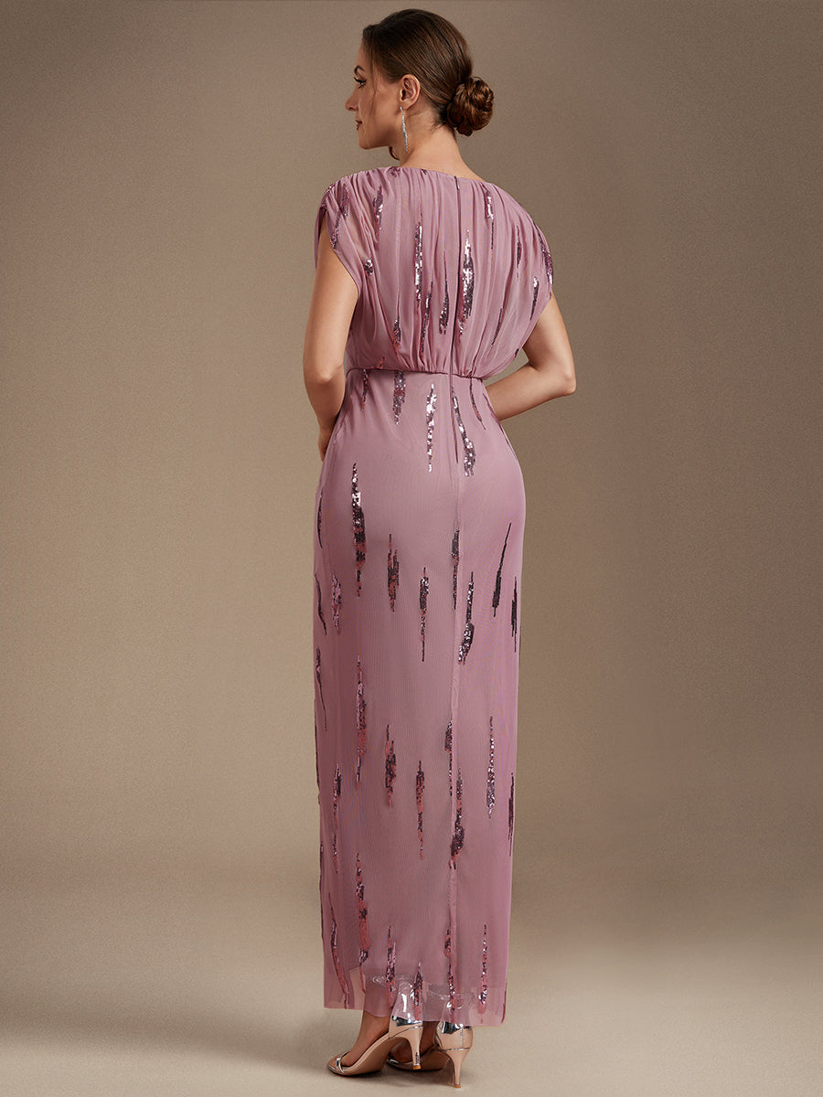 One Stop Shop Plus Size Short Sleeve Tulle V-Neck Bodycon Sequin Evening Dresses - EE04791OD-R2.jpg