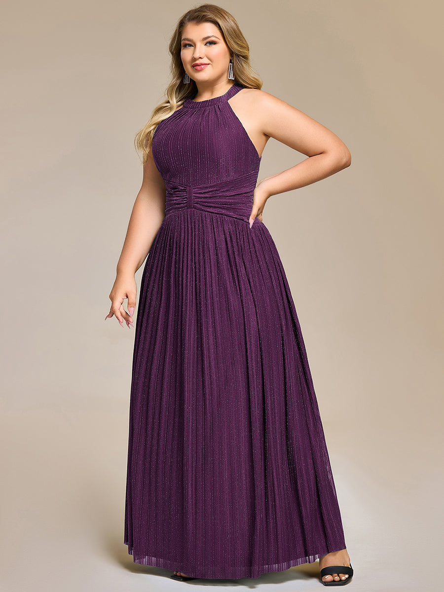 Color=Purple Wisteria | Wholesale Pricing Strapless Halter Neck High Stretch A-Line Floor Length Evening Dresses-Purple Wisteria 70
