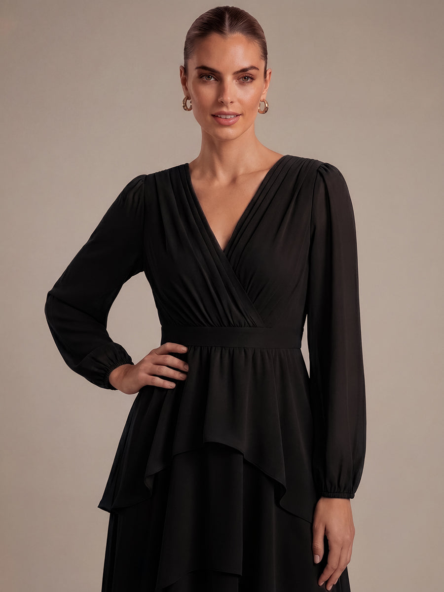Bulk Order Plus Size Long Sleeve Chiffon A-Line Crossover Wedding Guest Dresses - EG00965BK-R5.jpg