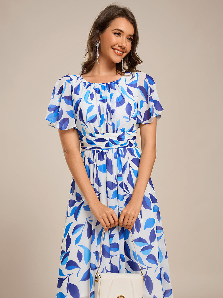 Color=Blue Verdure on White