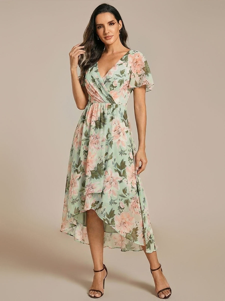 Color=Light Green Floral