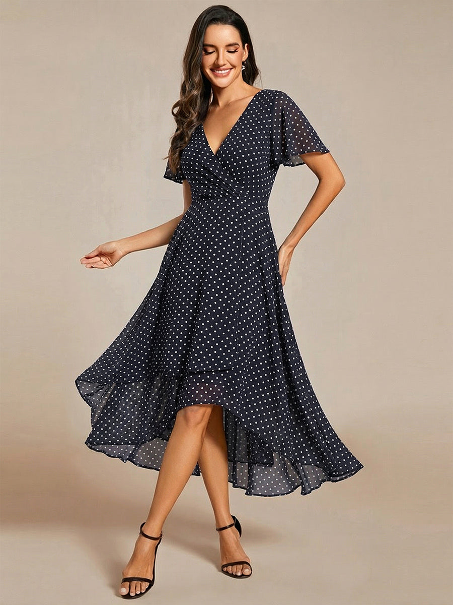 Color=Navy Blue Polka Dots