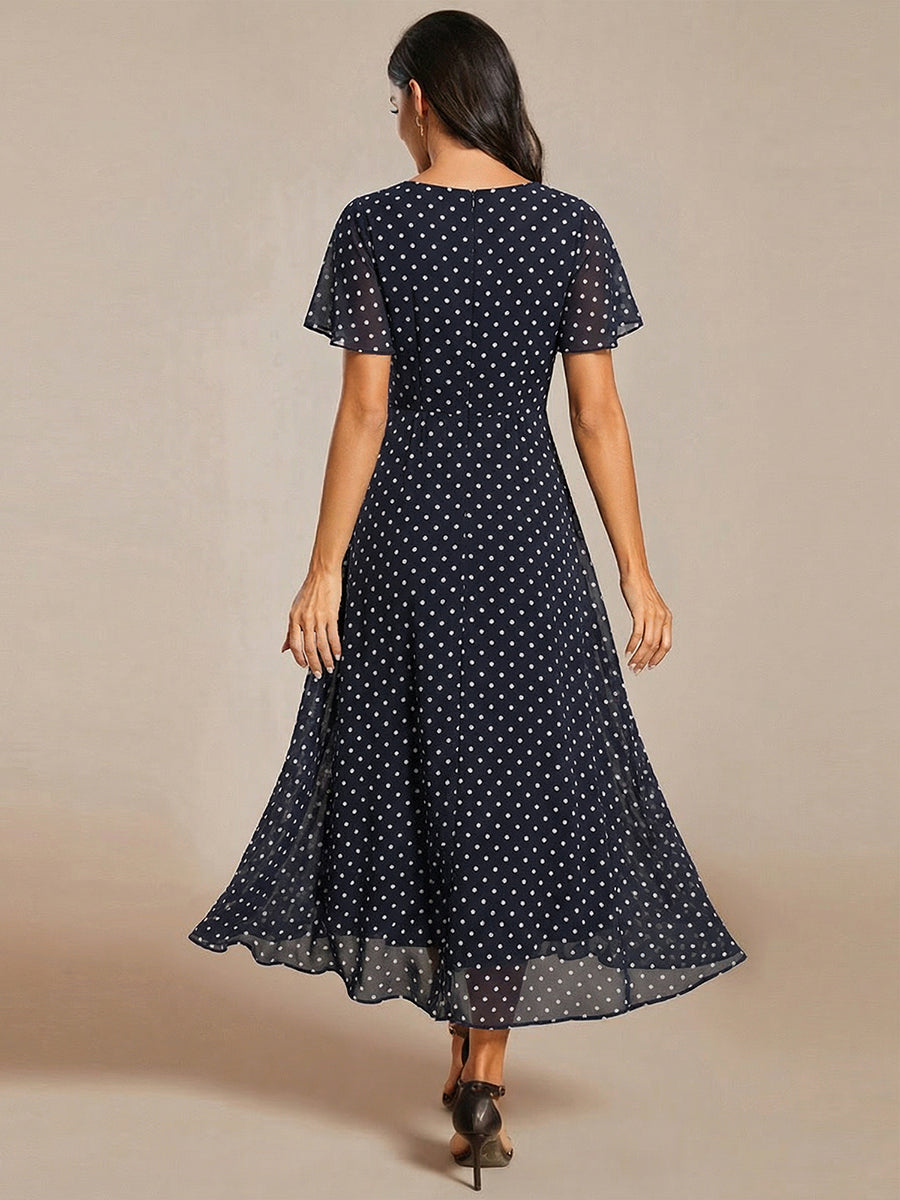 Color=Navy Blue Polka Dots