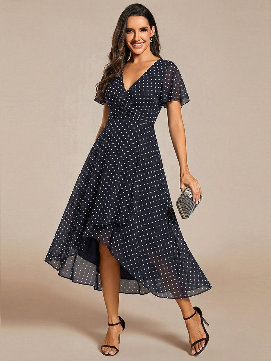 Color=Navy Blue Polka Dots