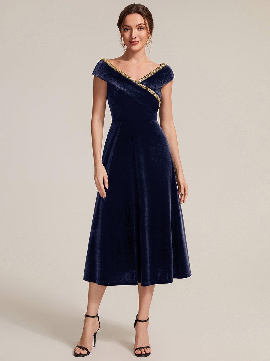Commercial Wholesale Plus Size Sleeveless Velvet V-Neck Sequin A-Line Wedding Guest Dresses - EG02789NB-R.jpg
