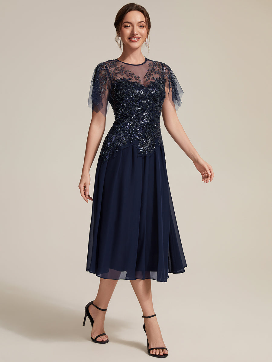 Wholesale Plus Size Short Ruffle-Sleeve Tulle A-Line Round-Neck Wedding Guest Dresses - EG06227NB-R3.jpg