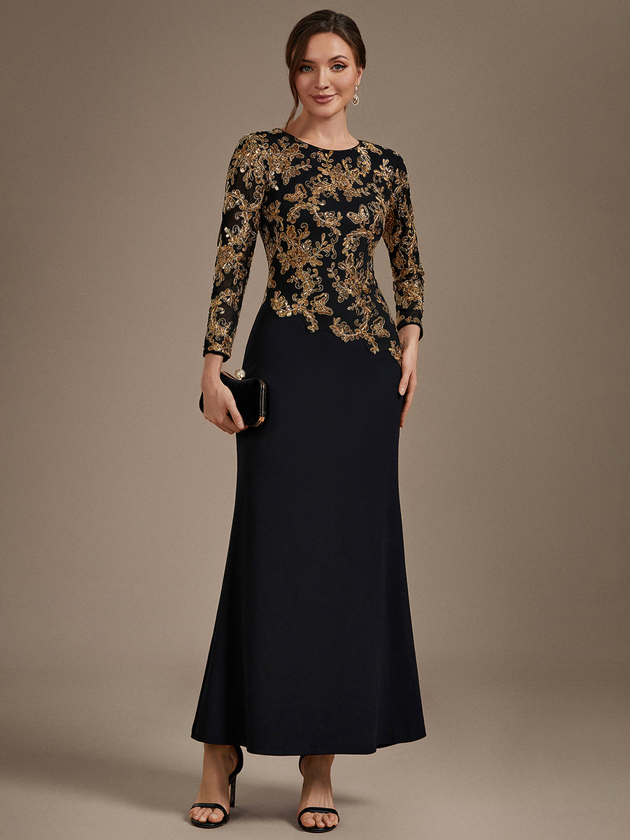 B2B-Exclusive Plus Size Long Sleeve Sequin Bodycon Mother of the Bride Dresses - EM02836KG-R.jpg