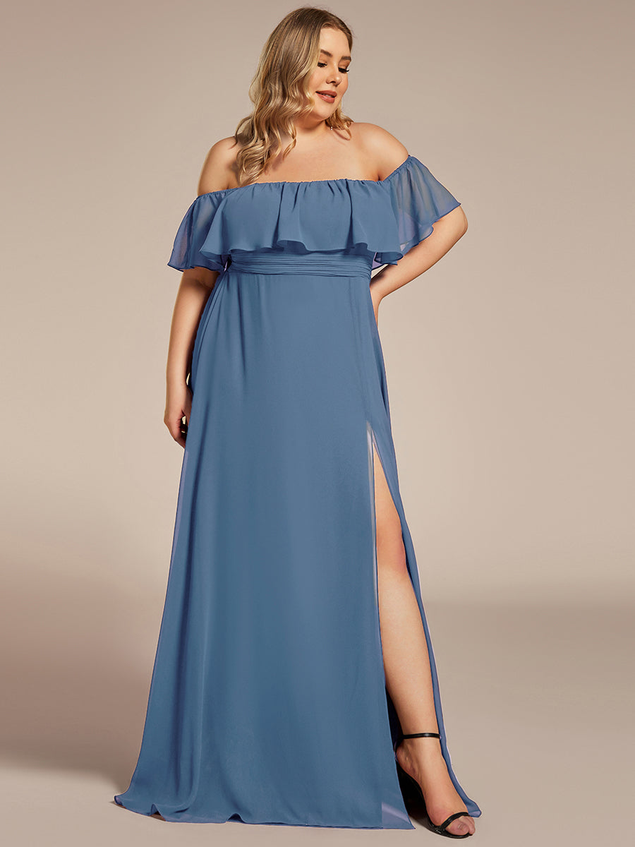 Color= Dusty Blue | womens-a-line-off-shoulder-ruffle-thigh-split-bridesmaid-dresses-es00969-2- Dusty Blue 46