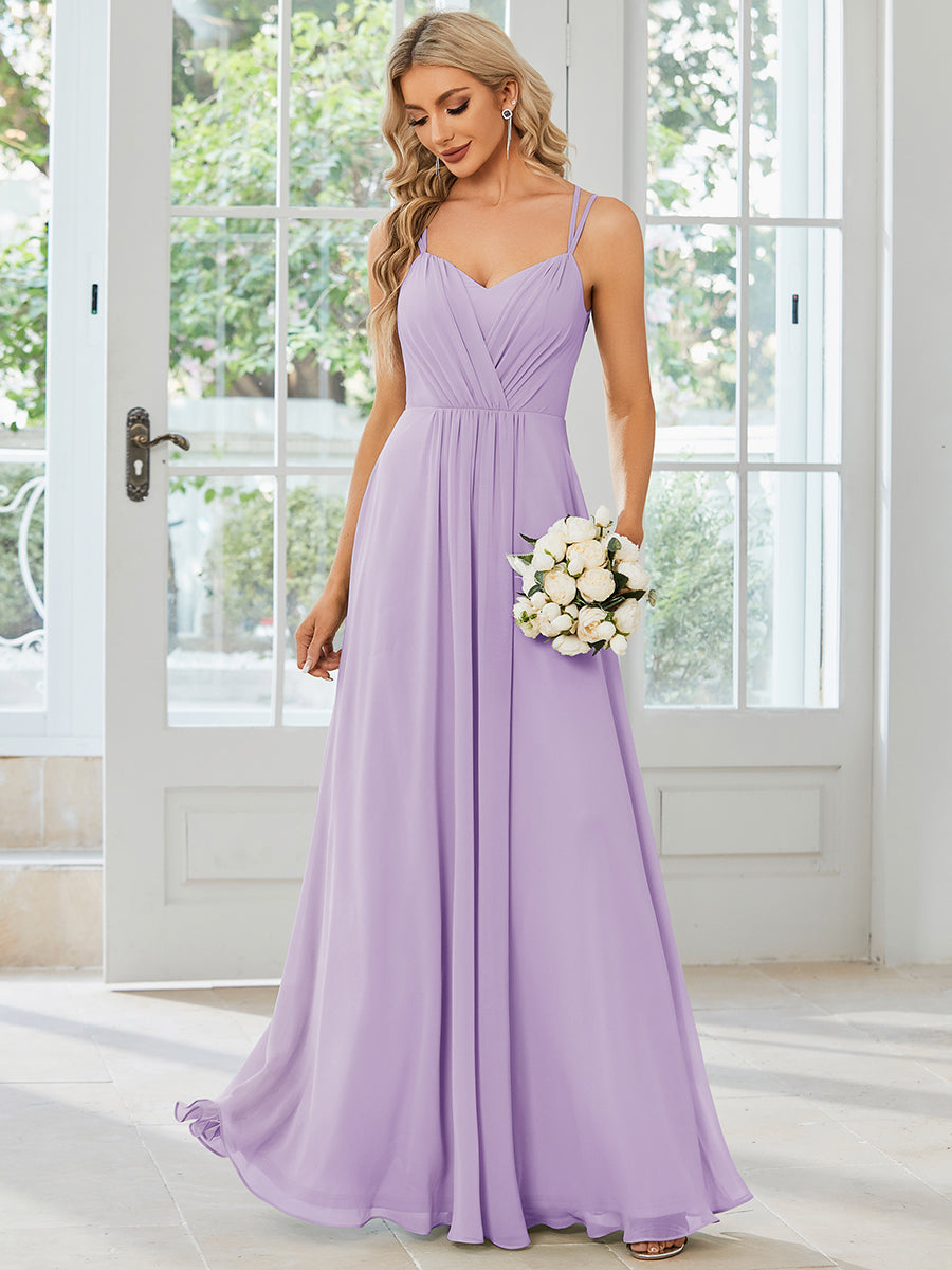Color=Frosted Lilac | Industrial Use Sleeveless V-Neck Appliques A-Line Floor Length Bridesmaid Dresses-Frosted Lilac 4