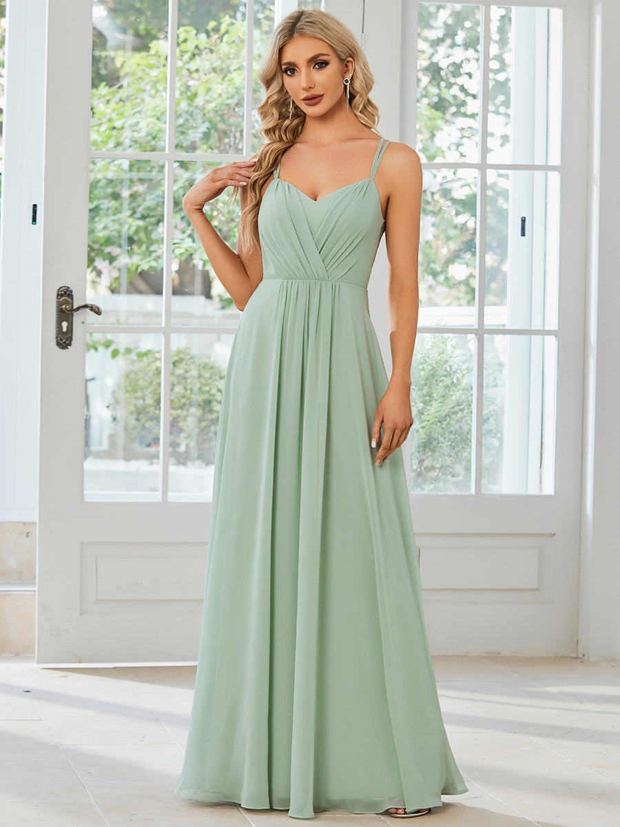 long light green bridesmaid dresses Azazie Keyla