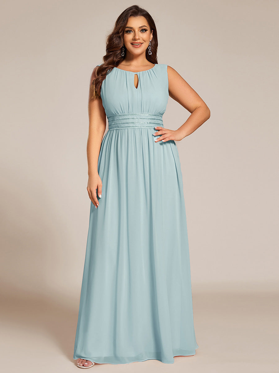 Color=Sky Blue | Commercial Wholesale Sleeveless Embroidered Round Neck A-Line Floor Length Bridesmaid Dresses-Sky Blue 6