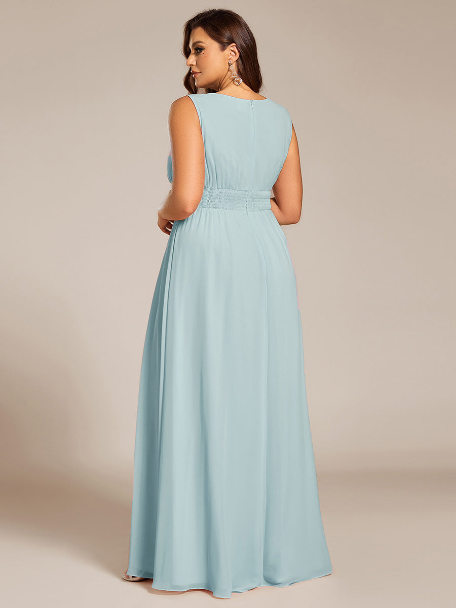 Color=Sky Blue | Commercial Wholesale Sleeveless Embroidered Round Neck A-Line Floor Length Bridesmaid Dresses-Sky Blue 7