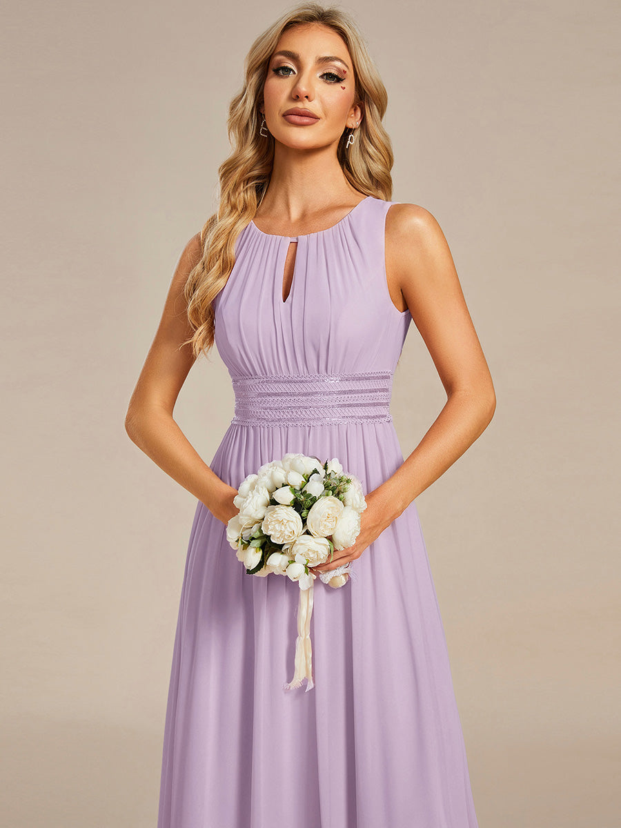 Color=Frosted Lilac | Bulk Order Sleeveless Embroidered Round Neck A-Line Floor Length Bridesmaid Dresses-Frosted Lilac 3