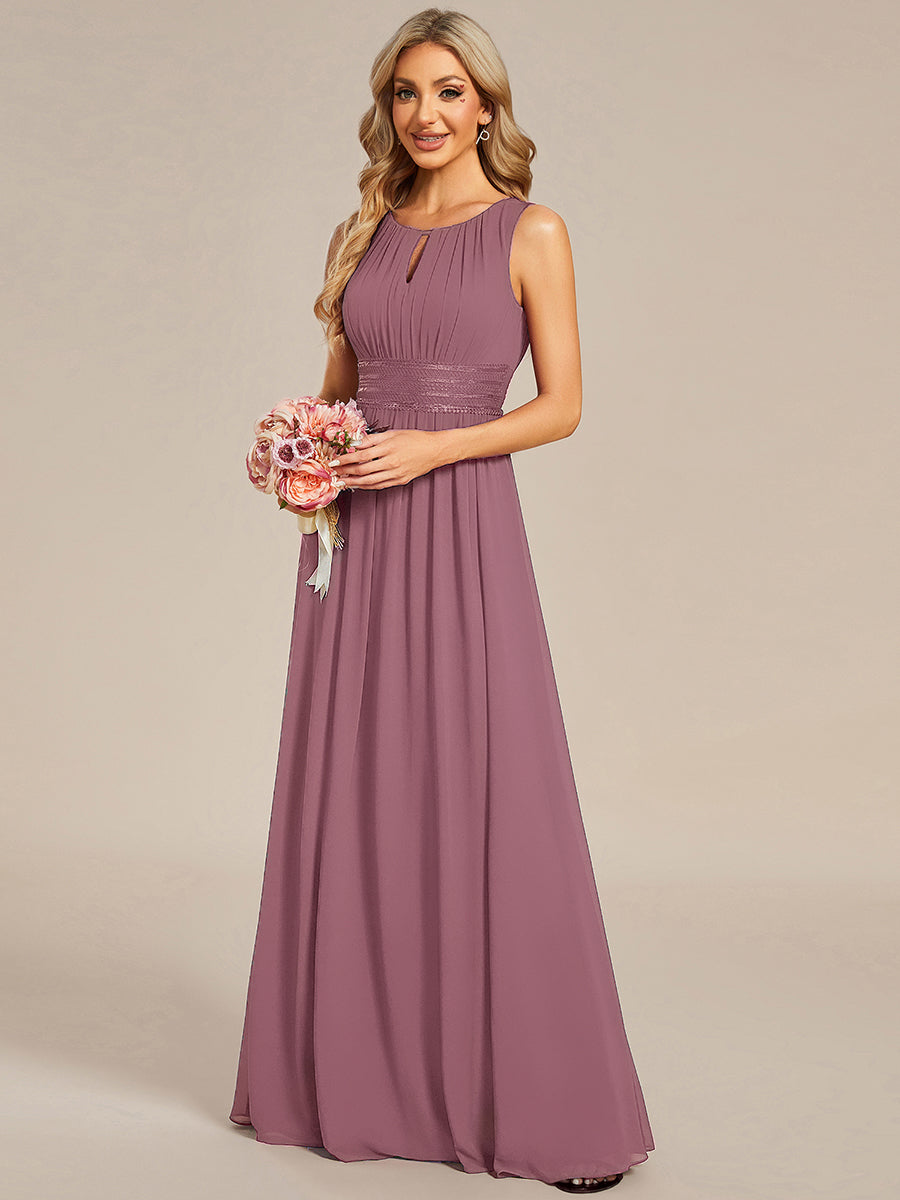 Color=Purple Orchid | Wholesale Sleeveless Embroidered Round Neck A-Line Floor Length Bridesmaid Dresses-Purple Orchid 14