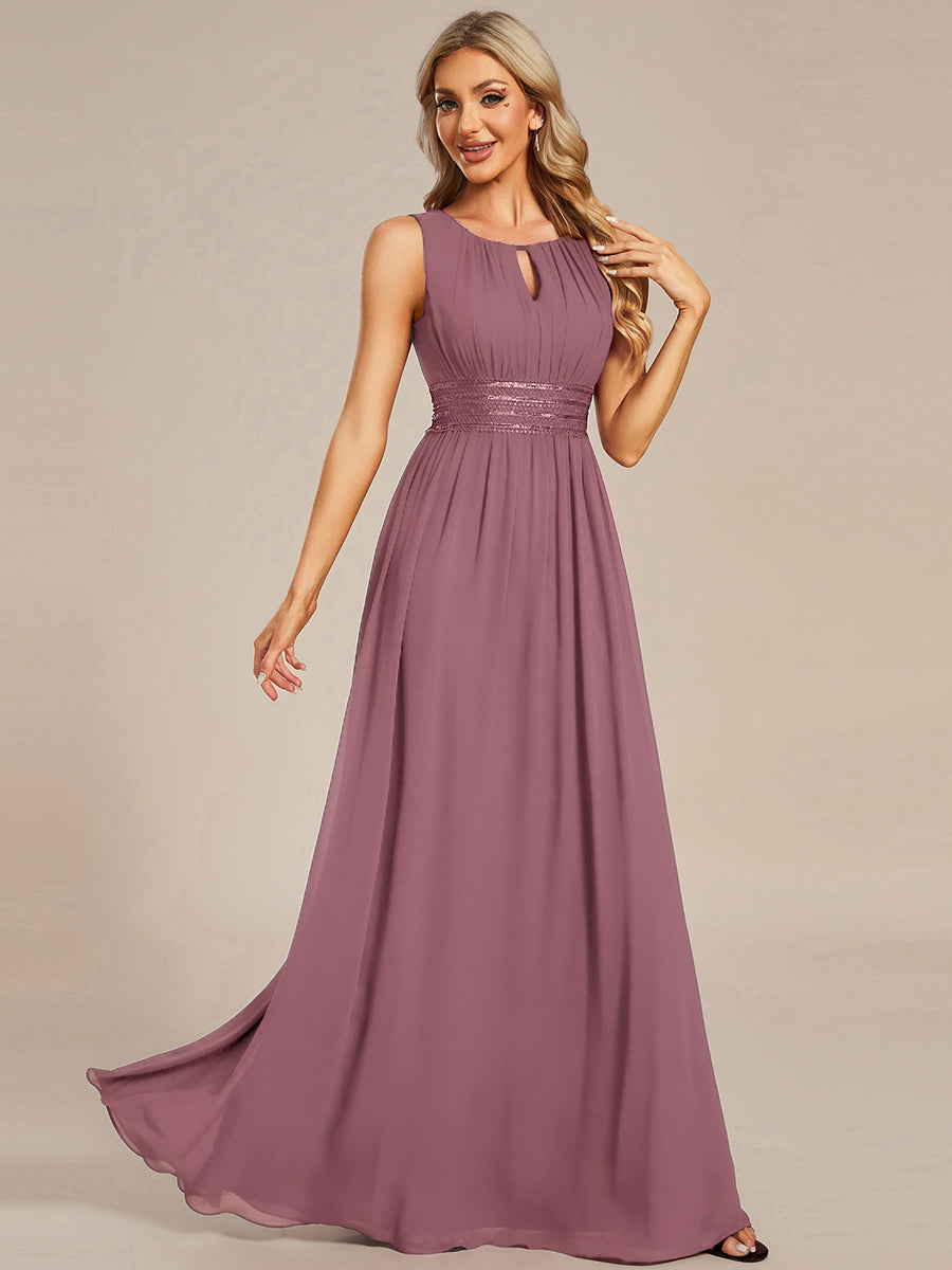 Color=Purple Orchid | Wholesale Sleeveless Embroidered Round Neck A-Line Floor Length Bridesmaid Dresses-Purple Orchid 15