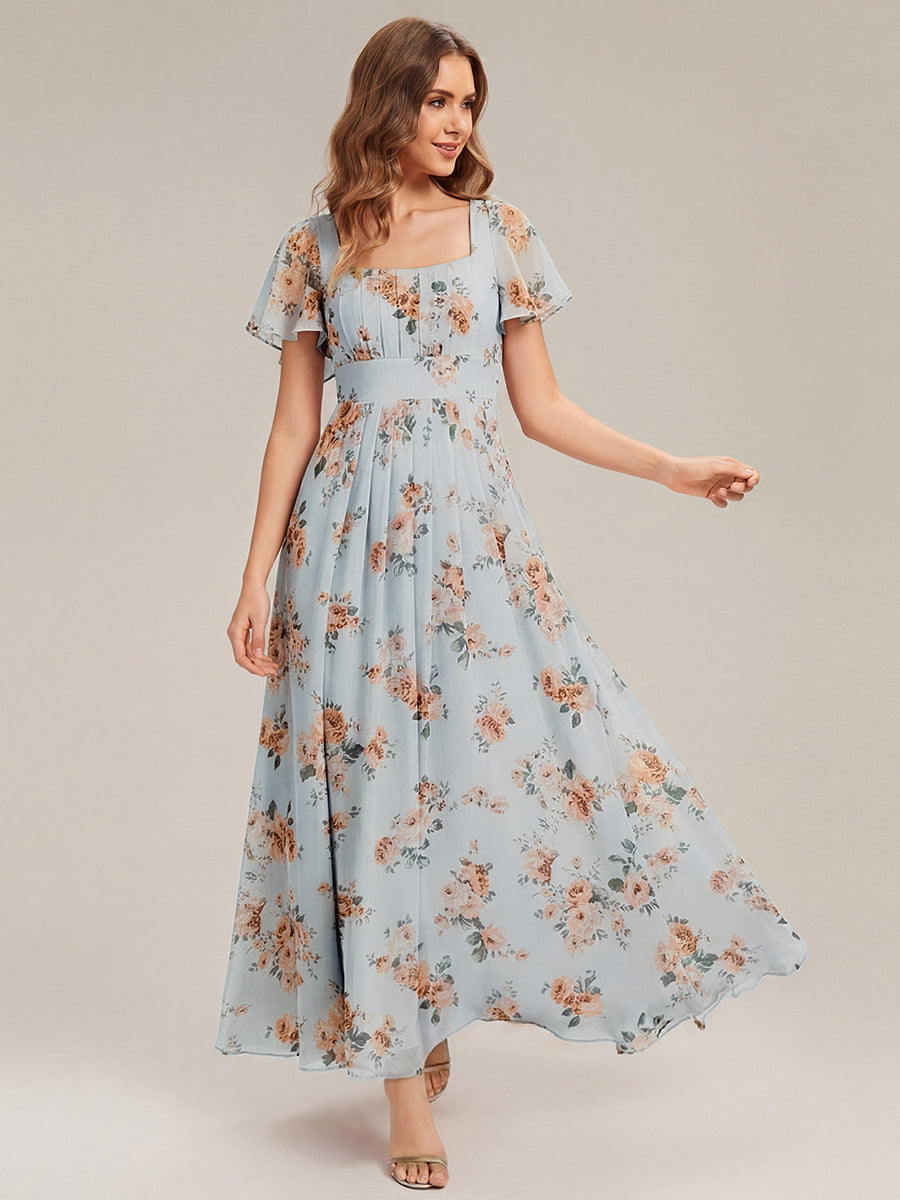 Color=Amber Bloom Amber Bloom | Fast Delivery Short Sleeve Ruffle Backless Ruched A-Line Floor Length Bridesmaid Dresses-Amber Bloom Amber Bloom 1