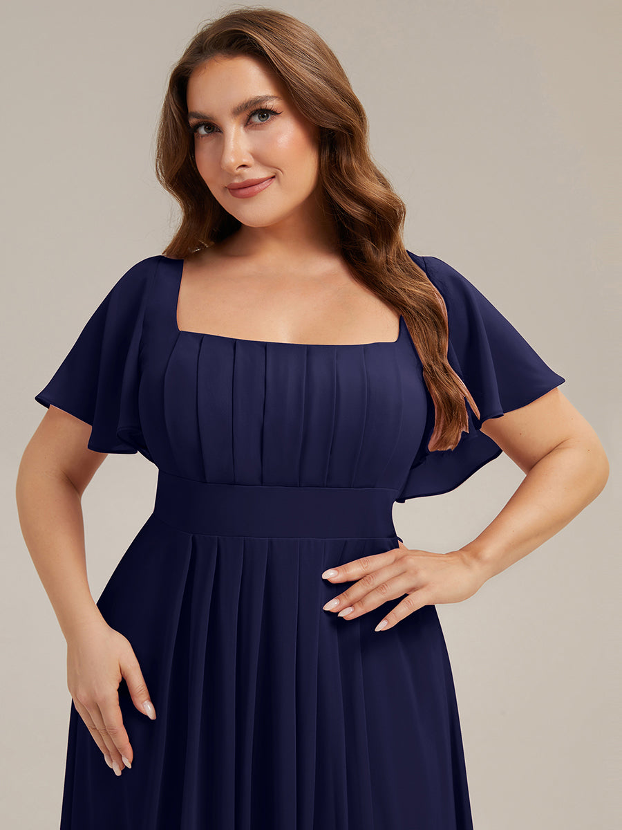 Color=Navy Blue | Bulk Order Short Sleeve Ruffle Backless Ruched A-Line Maxi Bridesmaid Dresses-Navy Blue 28