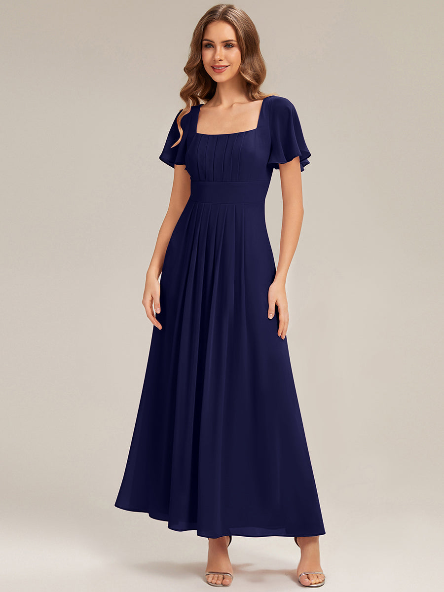Color=Navy Blue | Bulk Order Short Sleeve Ruffle Backless Ruched A-Line Maxi Bridesmaid Dresses-Navy Blue 25