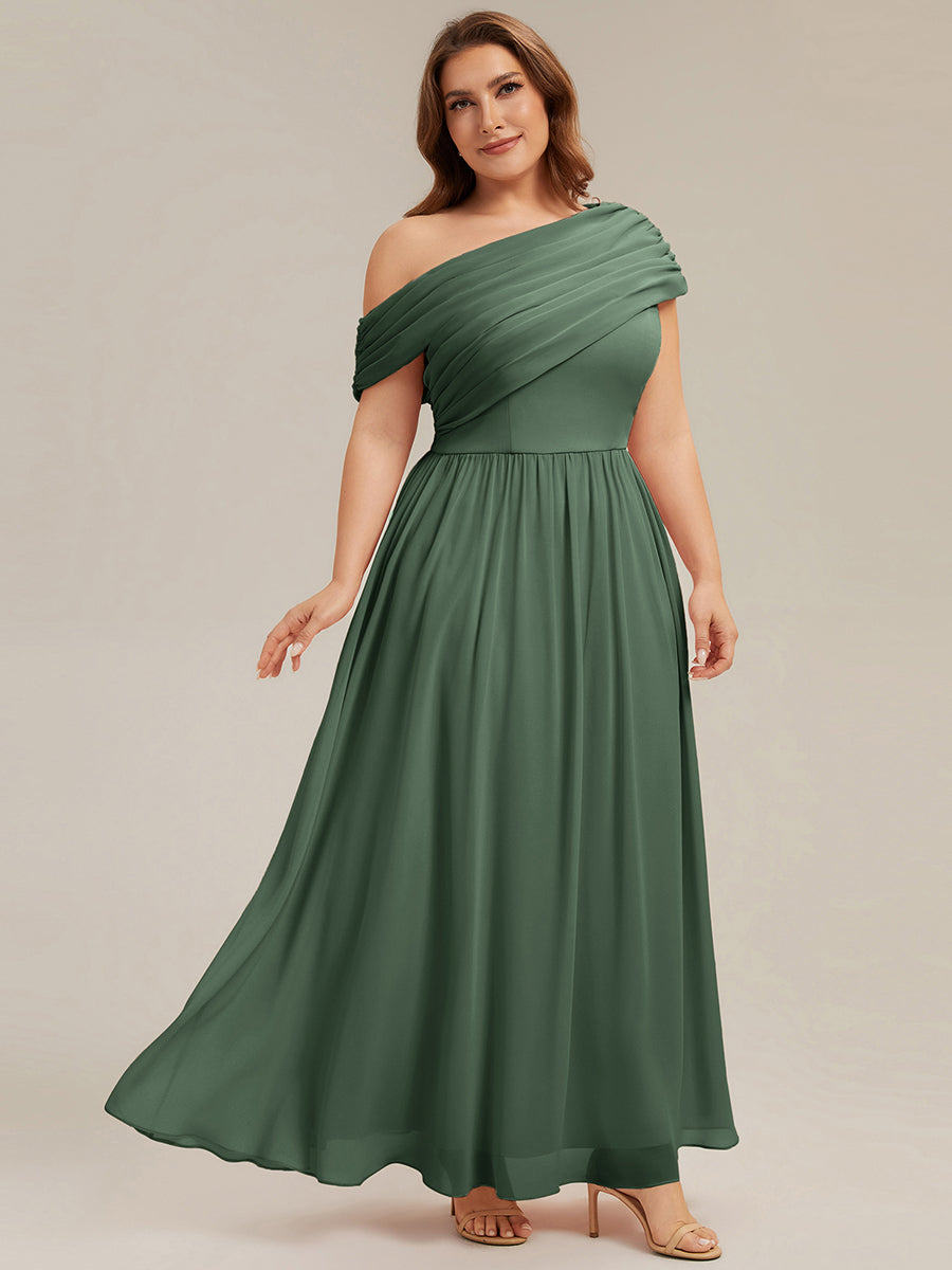 Color=Eucalyptus | Wholesale Asymmetrical Off Shoulder Gathered A-Line Floor Length Bridesmaid Dresses-Eucalyptus 19