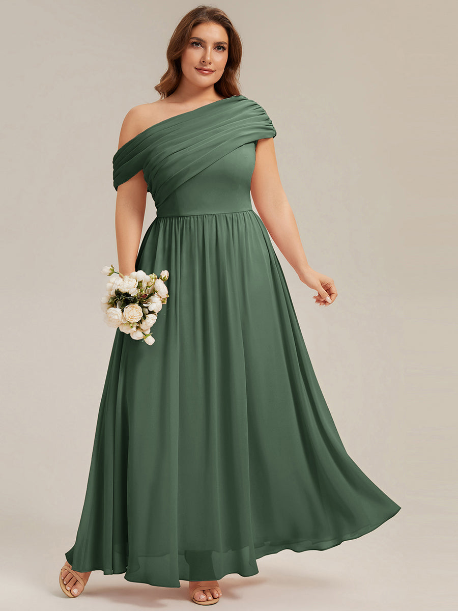 Color=Eucalyptus | Wholesale Asymmetrical Off Shoulder Gathered A-Line Floor Length Bridesmaid Dresses-Eucalyptus 20
