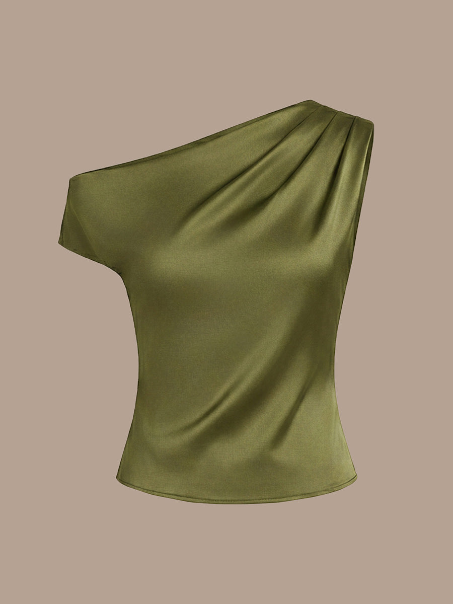 B2B-Exclusive Short Sleeve Off-Shoulder Non-Stretch A-Line Evening Tops