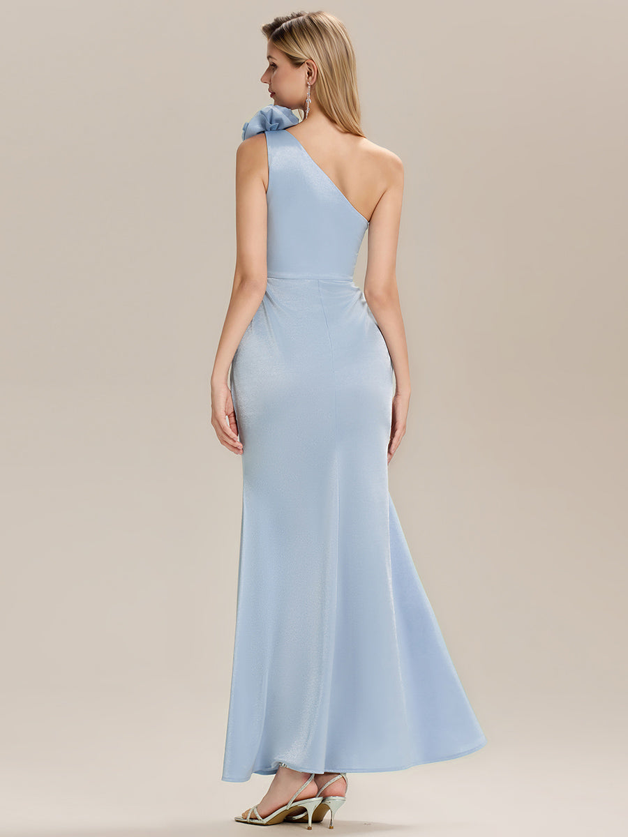 Color=Light Blue | Custom Solutions One Shoulder Sleeveless Floral A-Line Floor Length Evening Dresses-Light Blue 2
