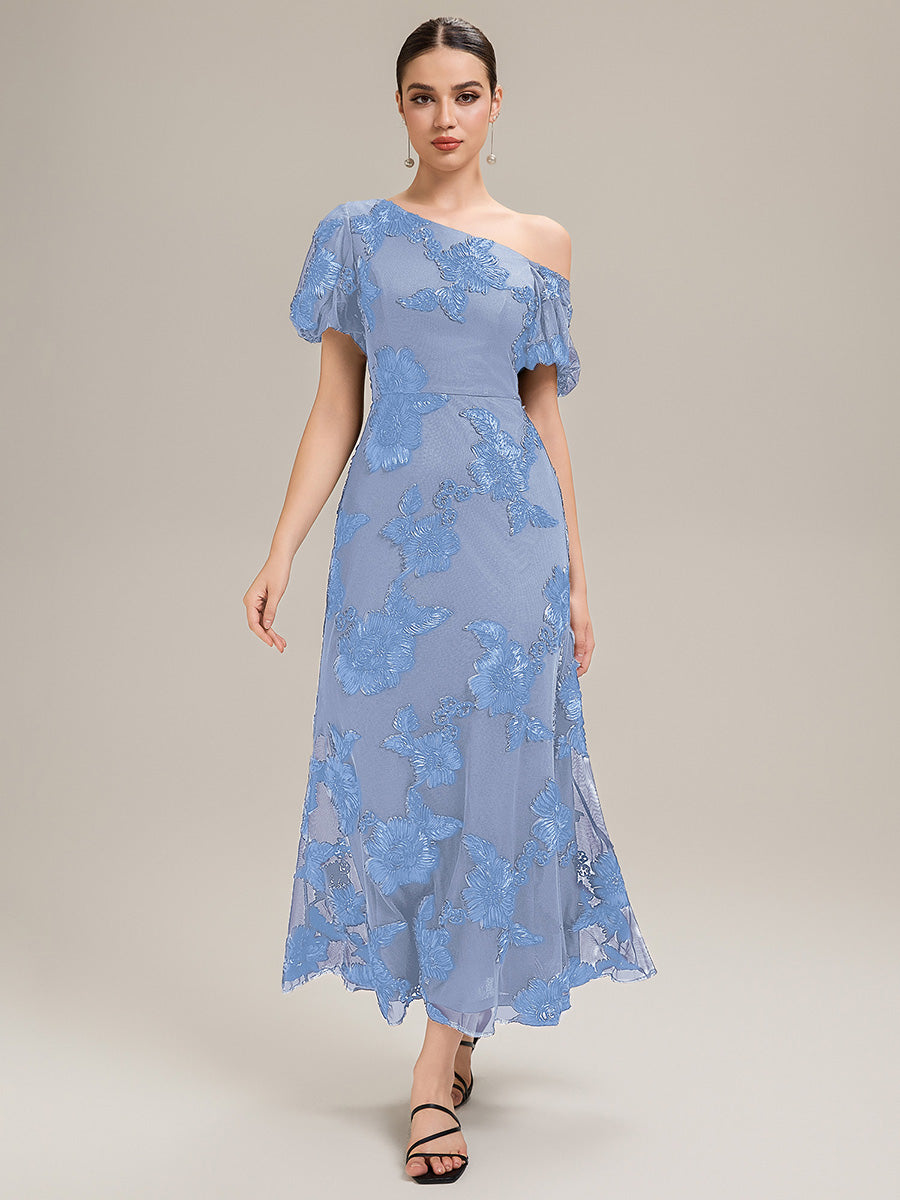 Color=Ice Blue | Custom Solutions Strapless Asymmetrical Fishtail High Stretch Maxi Evening Dresses-Ice Blue 12