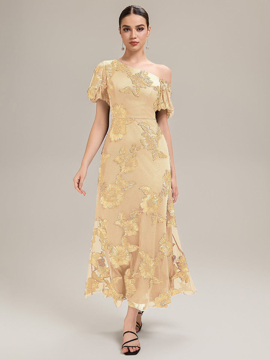 Color=Yellow | Custom Solutions Strapless Asymmetrical Fishtail High Stretch Maxi Evening Dresses-Yellow 21