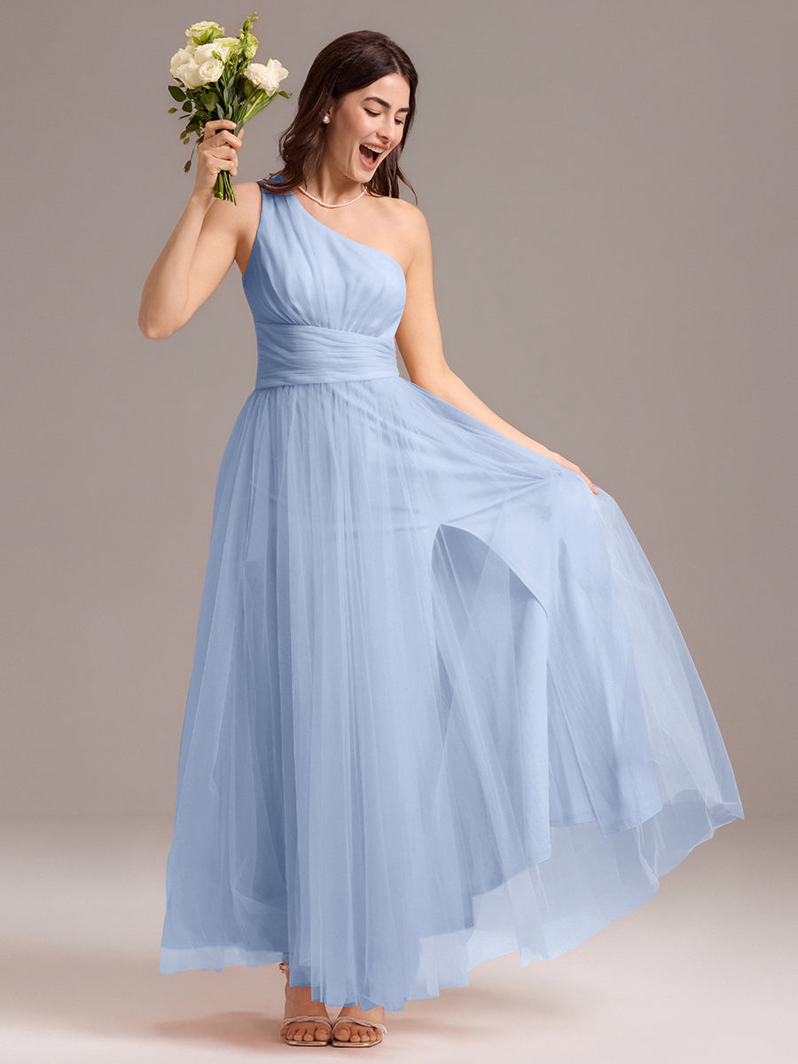 Color=Ice Blue | Custom Solutions Sleeveless Asymmetrical Pleated A-Line Floor Length Bridesmaid Dresses-Ice Blue 24