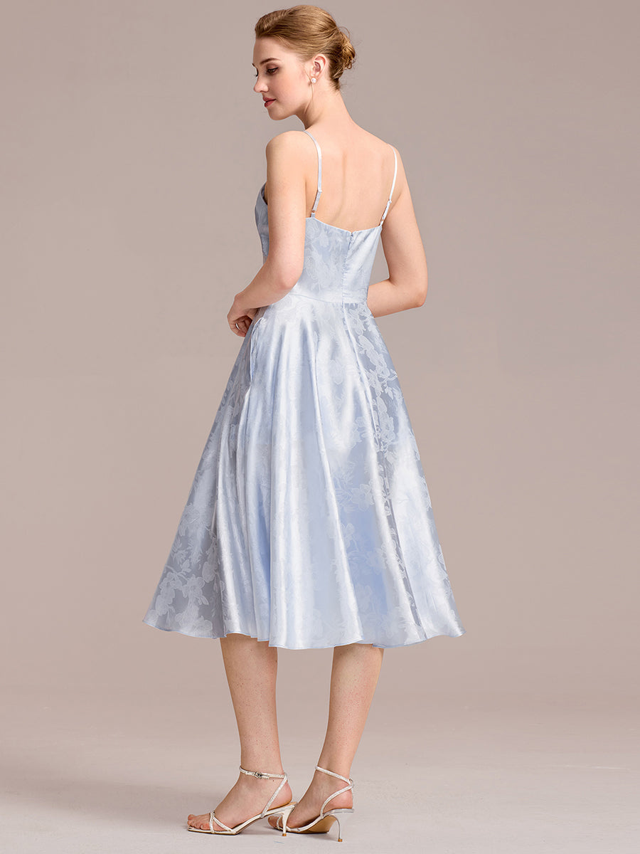 Color=Ice Blue | Industrial Use Sleeveless Sweetheart Neck Embroidered A-Line Midi Wedding Guest Dresses-Ice Blue 2