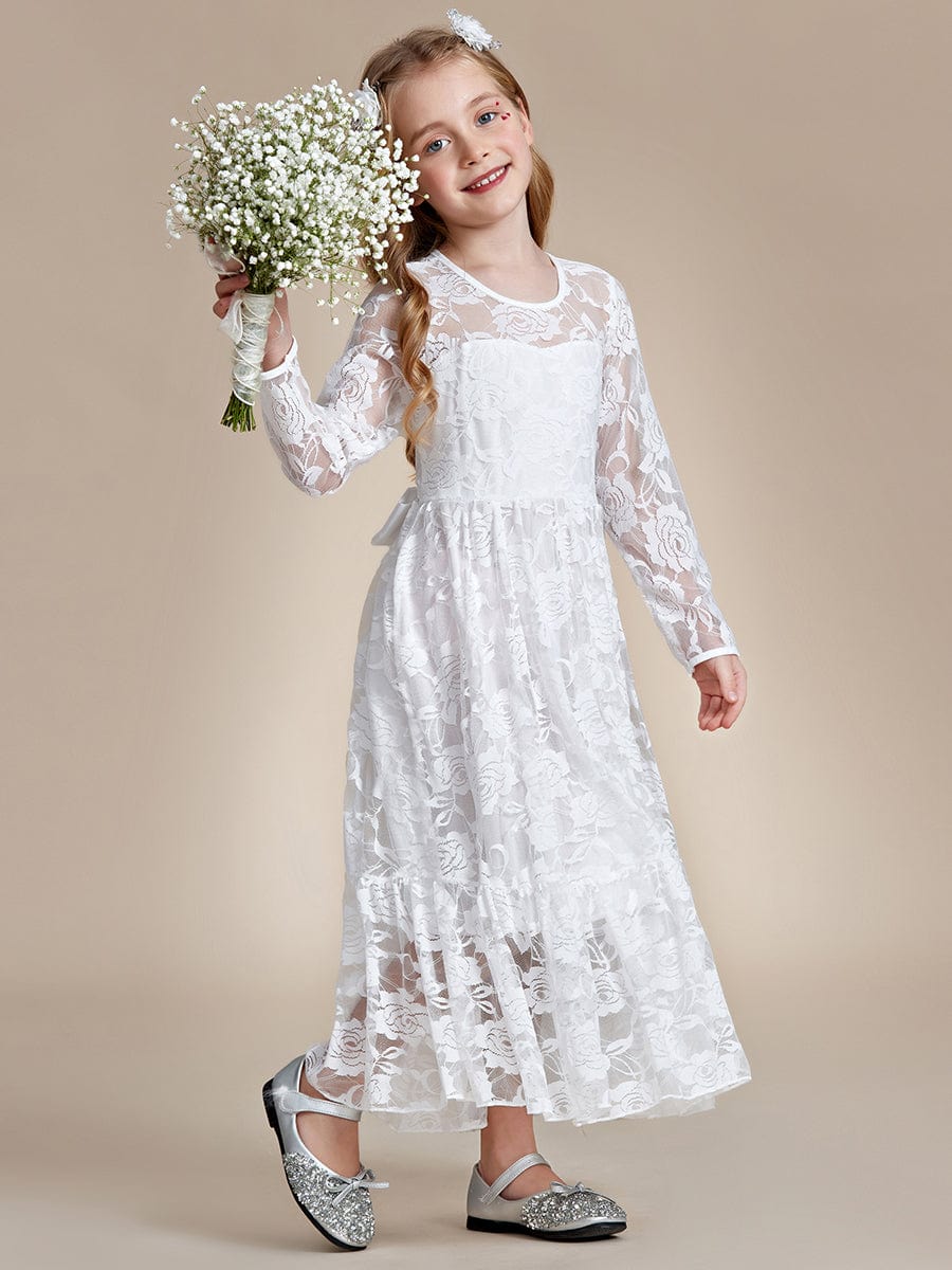 Ever-Pretty Elegant Lace A-Line Flower Girl Dress