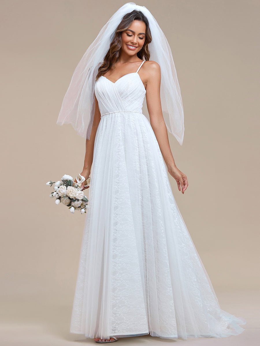Elegant Spaghetti Straps Lace Mesh Wholesale Wedding Dresses Elegant Spaghetti Straps Lace Mesh Wholesale Wedding Dresses